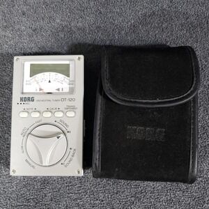 Korg OT-120 Orchestral Tuner with Case  Needle-Type Meter Sound Back Mode